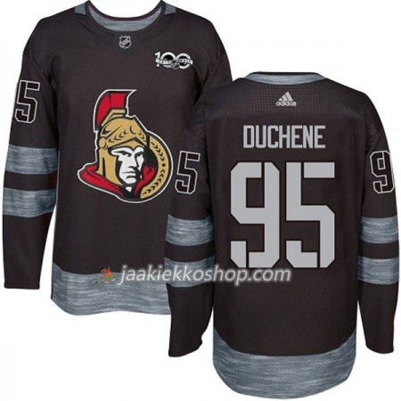 Miehille NHL Ottawa Senators Pelipaita Matt Duchene 95 1917-2017 100th Anniversary Adidas Musta Authentic